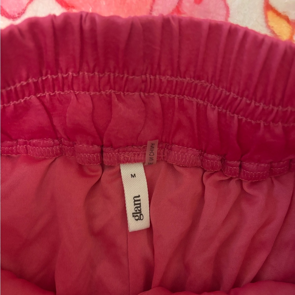Glam Pink High Waist Skirt - Picture 3 of 3